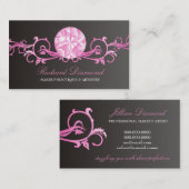 311-roze diamantstraling visitekaartje (Voorkant / Achterkant)