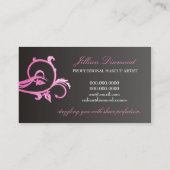 311-roze diamantstraling visitekaartje (Achterkant)