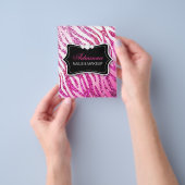 311 Roze Glitter Zebra Flyer (Hand)