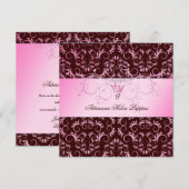 311-Roze godin en chocolade Kaart (Voorkant / Achterkant)