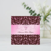 311-Roze godin en chocolade Kaart (Staand voorkant)