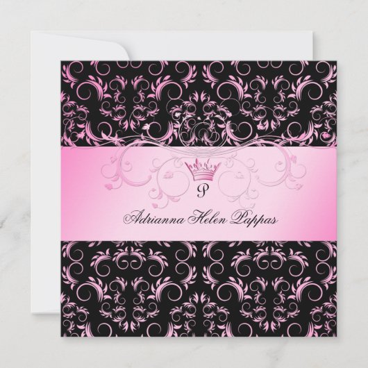 311-roze godin en zwart kaart (Voorkant)