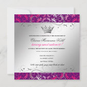 311-roze godin | Paars zoet 16 Kaart (Achterkant)