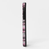 311 Roze grijze Aztec-textuur Case-Mate iPhone Case (Achterkant/links)