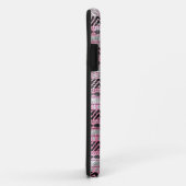 311 Roze grijze Aztec-textuur Case-Mate iPhone Case (Achterkant/rechts)