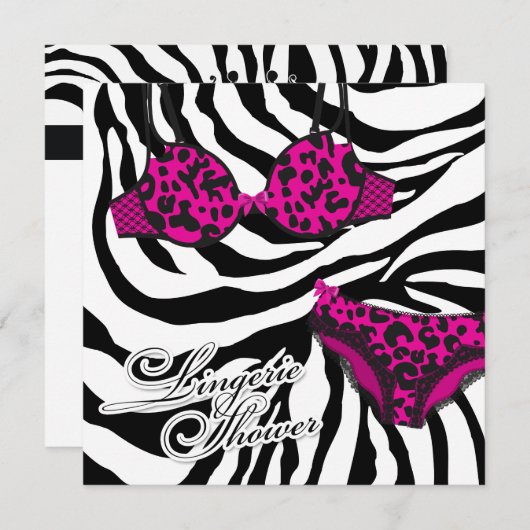 311-roze leopard-reeks kaart (Voorkant / Achterkant)