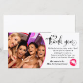 311 roze lippen vrijgezellenfeest bedankt (Voorkant / Achterkant)