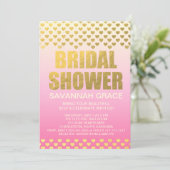 311 Roze ombre Vrijgezellenfeest Harten Kaart (Staand voorkant)