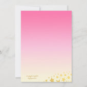 311 Roze ombre Vrijgezellenfeest Harten Kaart (Achterkant)