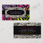 311 Roze roze Oerwoud - zonnesteek Visitekaartje (Voorkant / Achterkant)