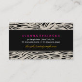 311 Roze roze Oerwoud - zonnesteek Visitekaartje (Achterkant)