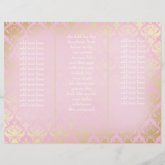 311 Roze roze roze goudvraag (Achterkant)