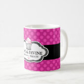 311 Roze Stippen Koffiemok (Voorkant rechts)