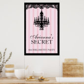 311 Roze stripper Boutique Bridal Poster (Keuken)