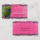 311 Roze voetstuk Visitekaartje (Voorkant / Achterkant)