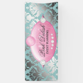 311 Roze vuilnisbanner Spandoek (Verticaal)