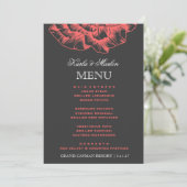 311 Ruffled Peony Coral Melon Menu (Staand voorkant)