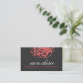311 Ruffled Peony Coral Melon Visitekaartje (Staand voorkant)