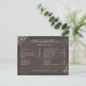 311 Salon Spa Floral Briefkaart Brochure Roze (Staand voorkant)