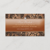 311 Sassy Snakeskin Bling Visitekaartje (Achterkant)