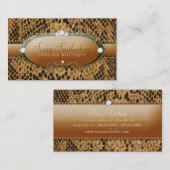 311 Sassy Snakeskin - Goud en groen Visitekaartje (Voorkant / Achterkant)
