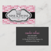 311 Schijnroze pokkenkoeken Visitekaartje (Voorkant / Achterkant)