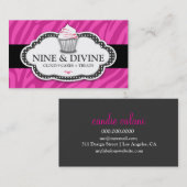 311 Schijnroze Zebrastrips Visitekaartje (Voorkant / Achterkant)