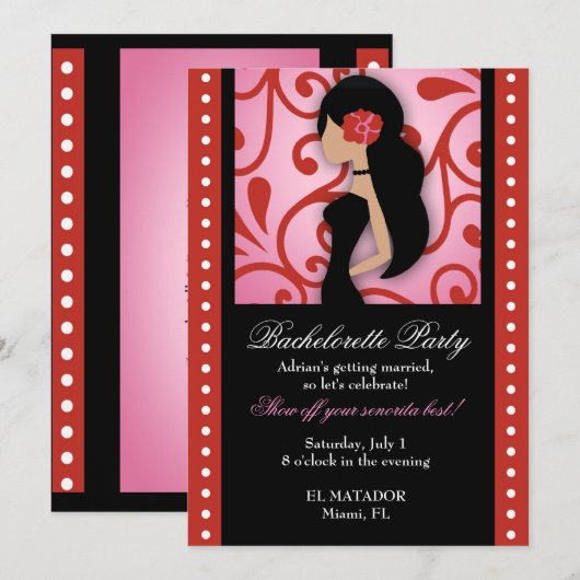 311 Senorita Bachelorette Kaart (Voorkant / Achterkant)