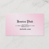 311-Shimmer Chandelier Pink Visitekaartje (Achterkant)