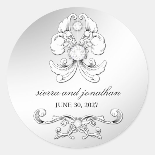311-Silver Diamond Luxe Sticker (Voorkant)