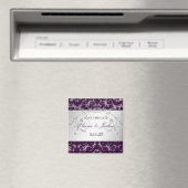 311-Silver Divine | Aubergine Save the Date Magneet (Insitu (Vaatwasser))