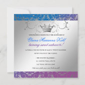 311-Silver Divine Blue Bliss Sweet 16 Kaart (Achterkant)