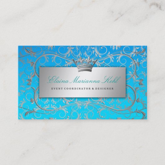 311 Silver Divine Blue Tropical Fade Visitekaartje (Voorkant)