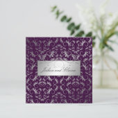 311 Silver Divine | Eggplant Kaart (Staand voorkant)