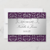 311 Silver Divine Eggplant Save the Date (Voorkant)