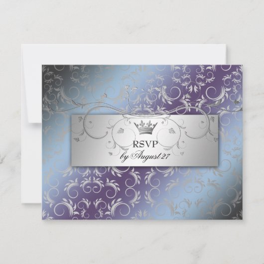 311-Silver Divine Hydrangea RSVP Kaartje (Voorkant)