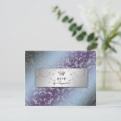 311-Silver Divine Hydrangea RSVP Kaartje (Staand voorkant)