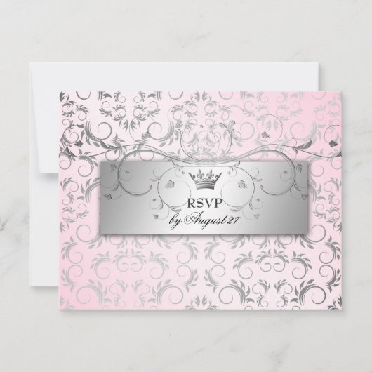 311-Silver Divine Hydrangea RSVP Sweet Pink Kaartje (Voorkant)