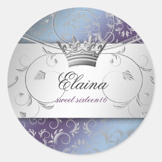 311-Silver Divine Hydrangea Sticker (Voorkant)