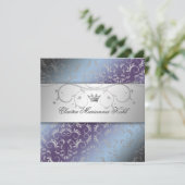 311-Silver Divine Hydrangea Sweet 16 Kaart (Staand voorkant)