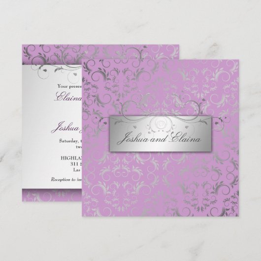 311 Silver Divine | Lila Kaart (Voorkant / Achterkant)