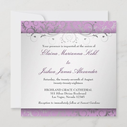 311 Silver Divine | Lila Kaart (Achterkant)