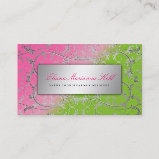 311 Silver Divine Lollipop Visitekaartje (Voorkant)