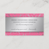 311 Silver Divine Luscious Pink Visitekaartje (Achterkant)