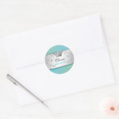 311-Silver Divine | TurquoiseLime Sticker (Envelop)