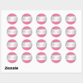 311-Silver Divine | weelderige roze Sticker (Vel)