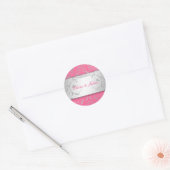311-Silver Divine | weelderige roze Sticker (Envelop)