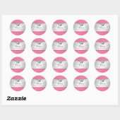 311-Silver Divine | weelderige roze Sticker (Vel)