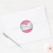311-Silver Divine | weelderige roze Sticker (Envelop)