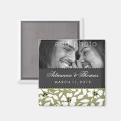 311-SLA DE DATUM OP SAGE GREEN MAGNEET (Voorkant / Achterkant)